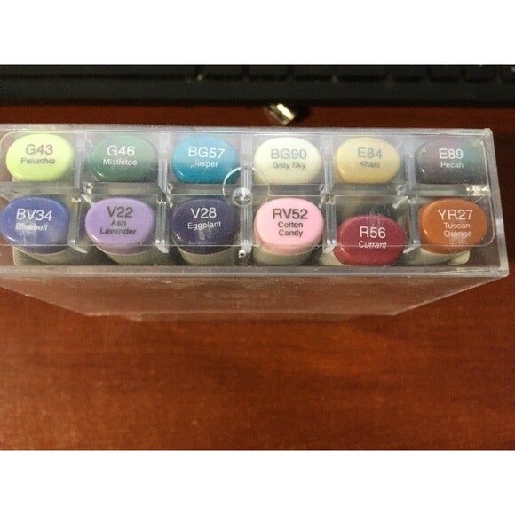 Copic Markers 12-Piece Sketch EX-6 Colors Set Graphic Art Marker Authentic - Picture 3 of 4